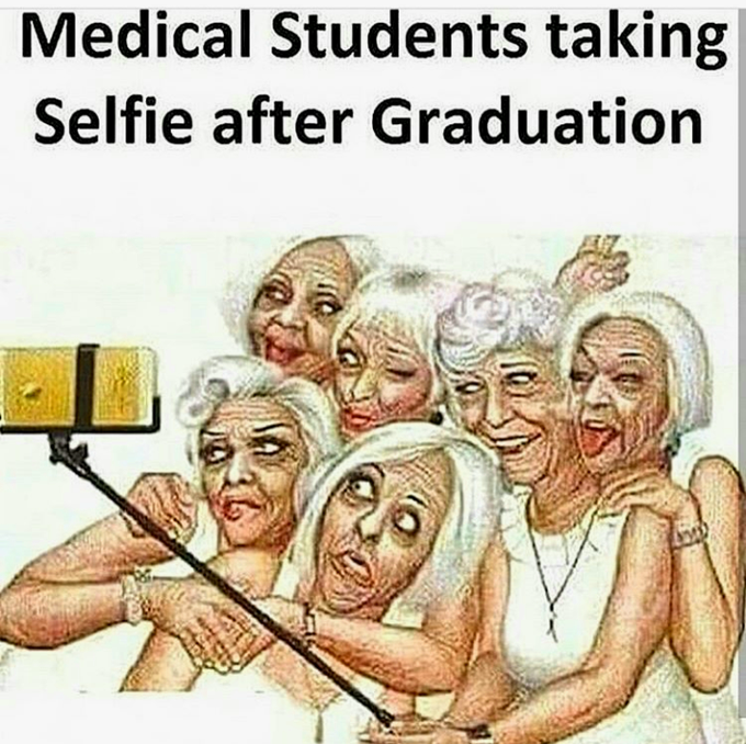 Medical Students Taking Selfie After Graduation