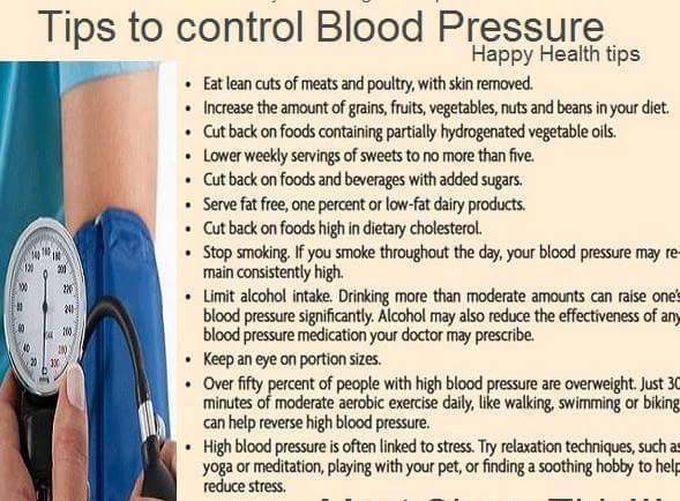 How to to control BLOOD PRESSURE