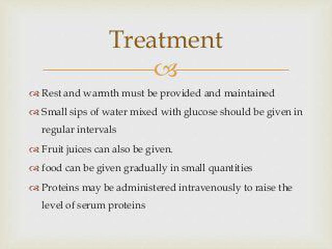 Treatment for starvation?