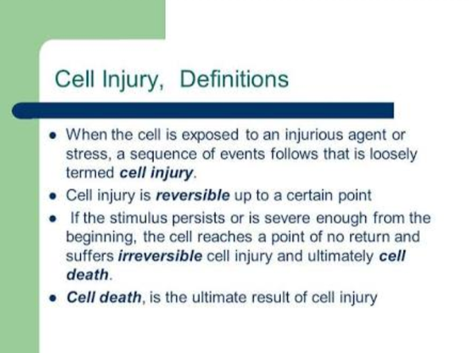 Cell injury