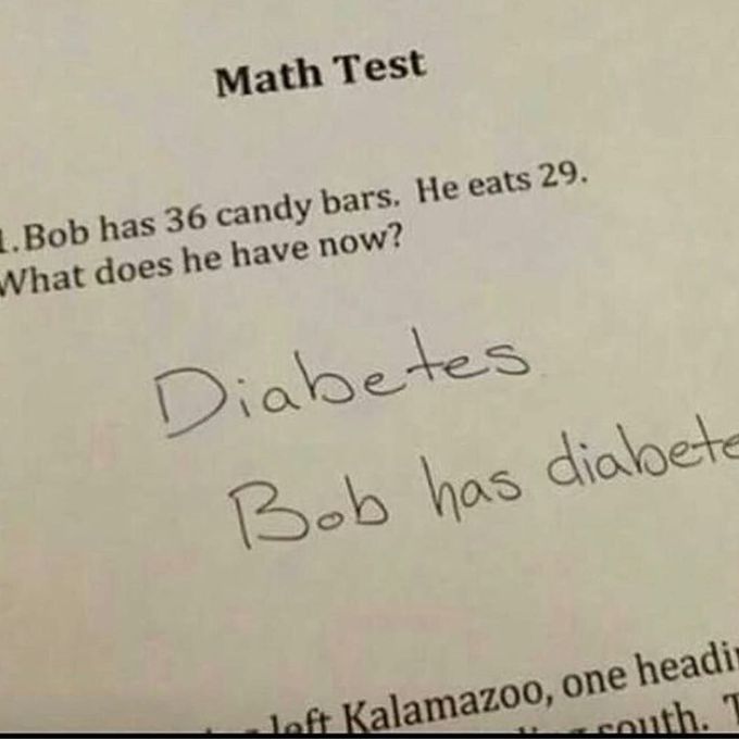 😂 😂 wish tests were like this!!!