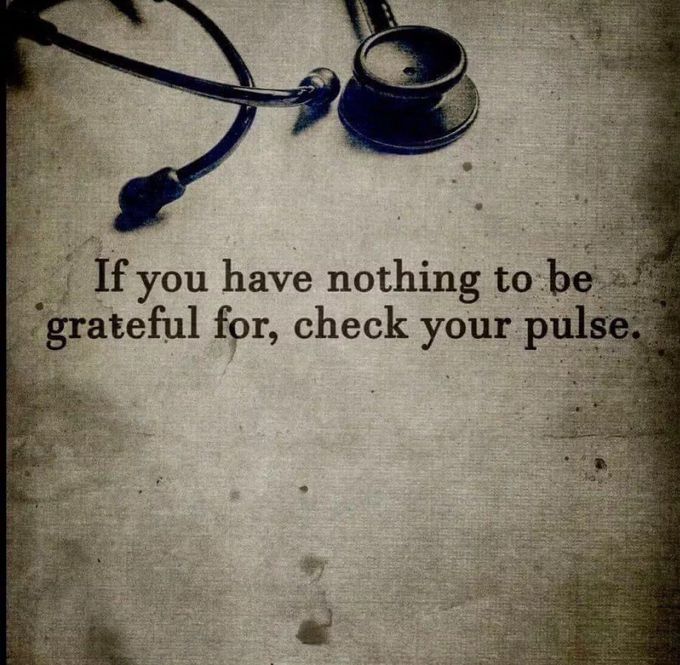 Be grateful