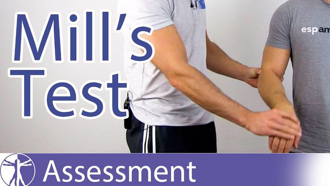 Mill's Test ⎟ Lateral Epicondylitis