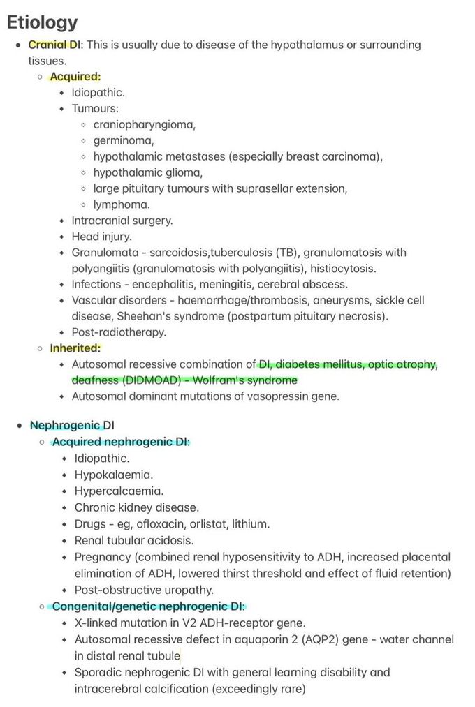 Diabetes Insipidus III