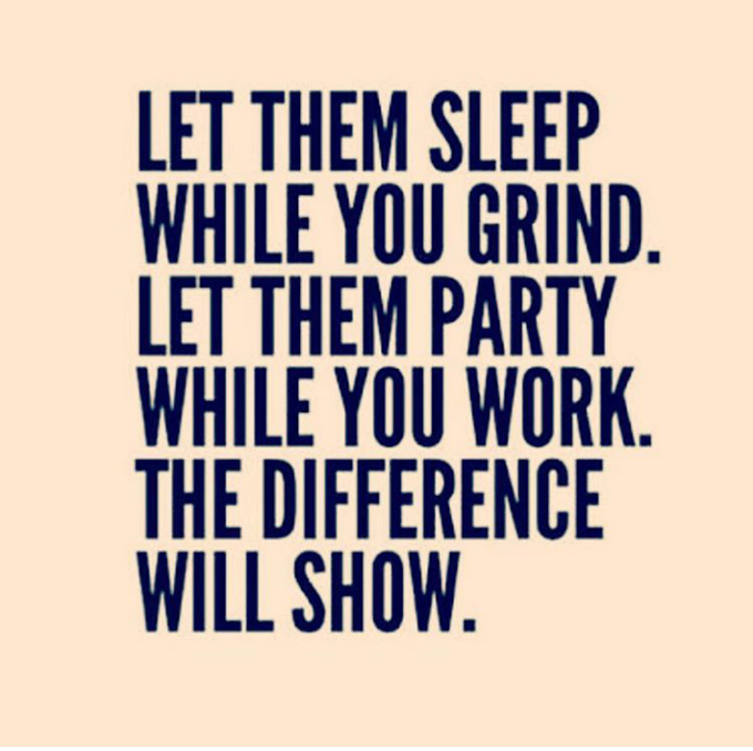 I belive in hard work...it is always key of the success...!