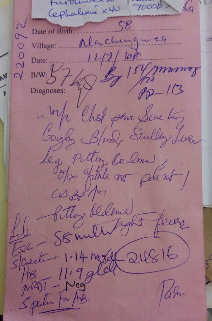 Diagnosis and treatment please