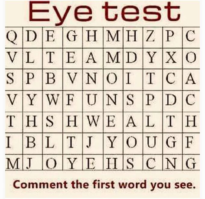 Test your eye!