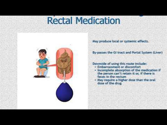Rectal route of drug administration