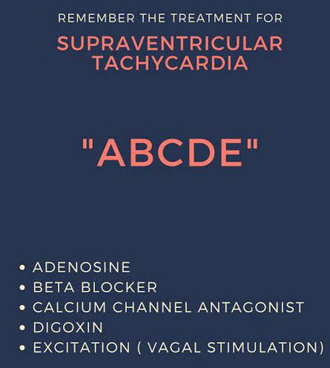 Drugs for supraventricular tachycardia