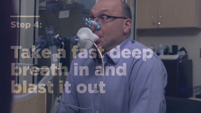 Taking a Spirometry Test