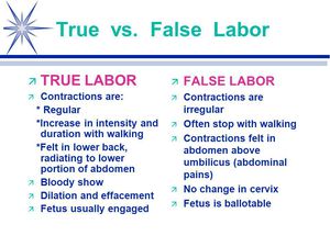 True Labor Signs vs. False Labor Signs