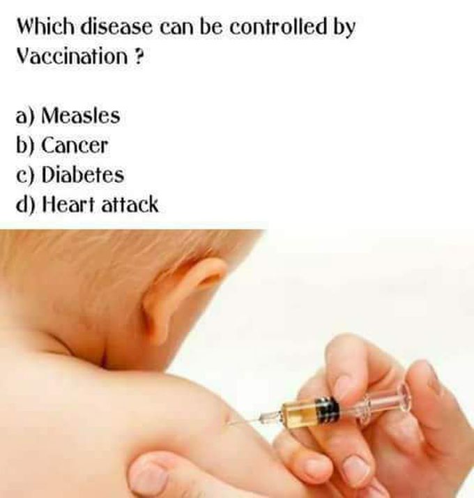 Which diseases can be controlled by vaccination?