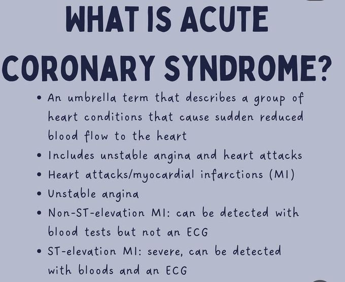 Acute Coronary Syndrome I