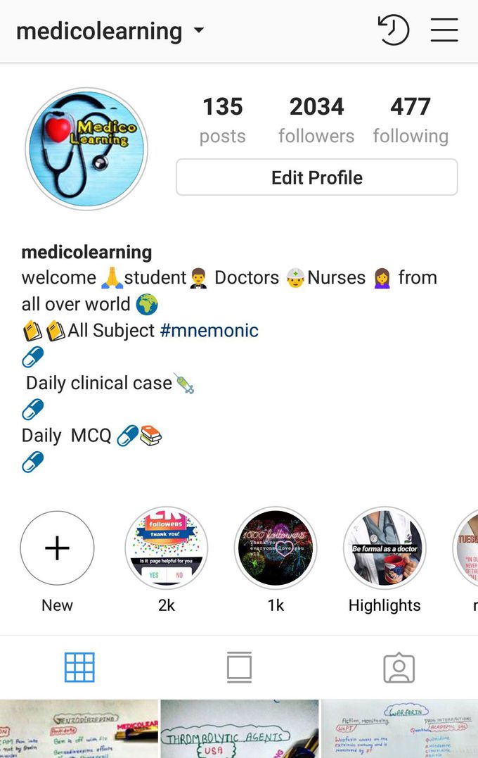 Visit my Instagram page @medicolearning