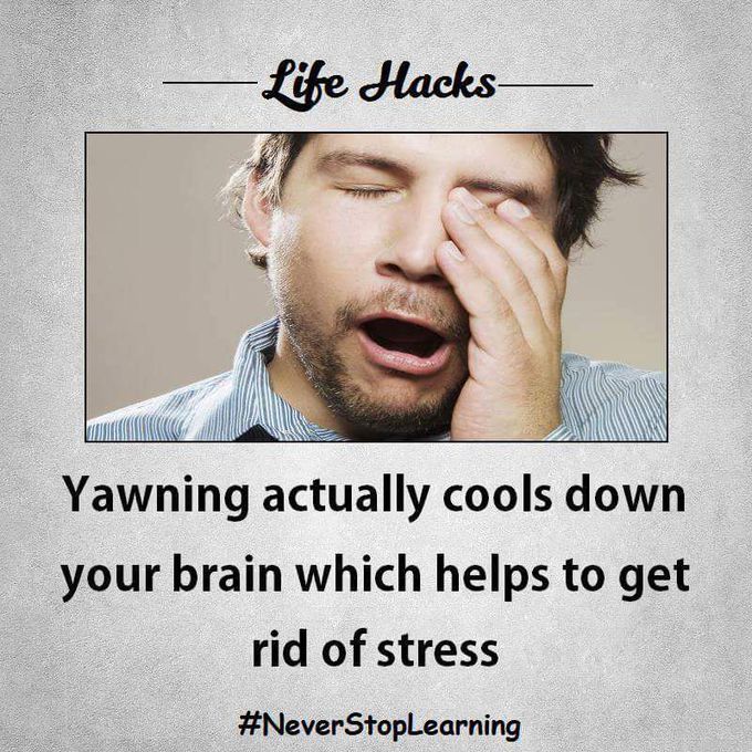 Yawn all the time when you feel stressed