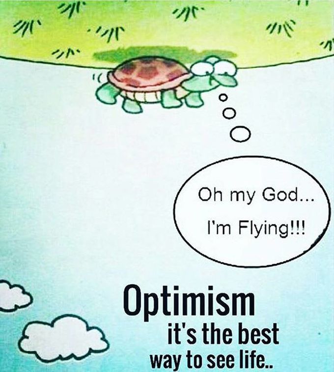 Optimism is everything ...