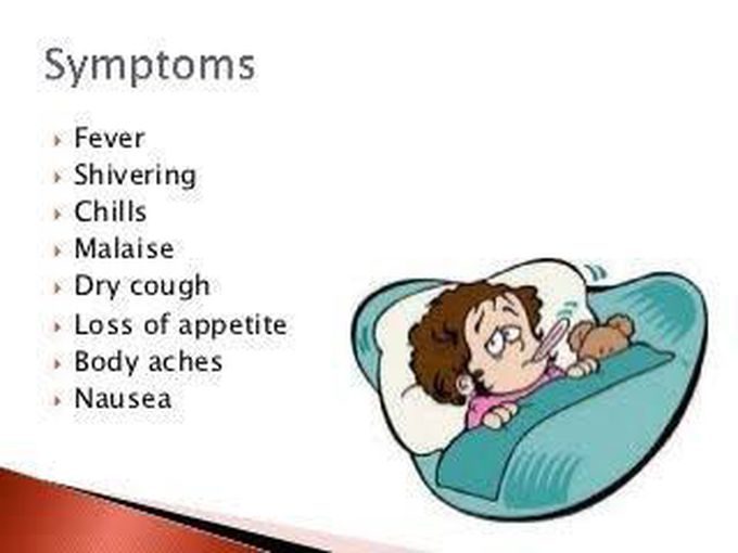 These are the symptoms of influenza-like ilness