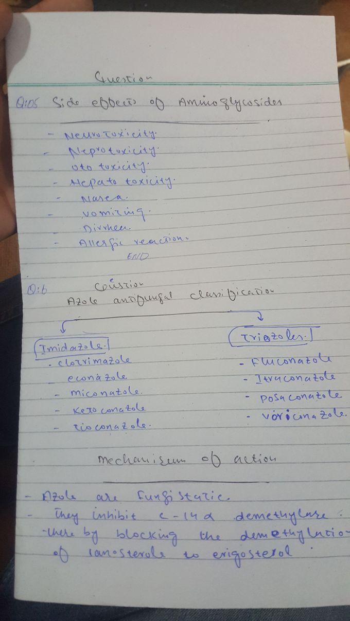 Side effect of aminoglycoside