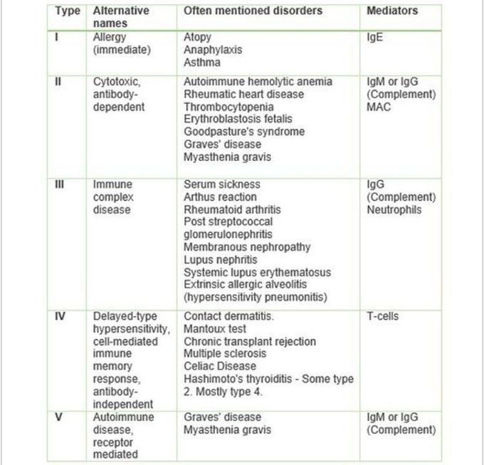 Types Of Hypersensitivity Reactions Medizzy 