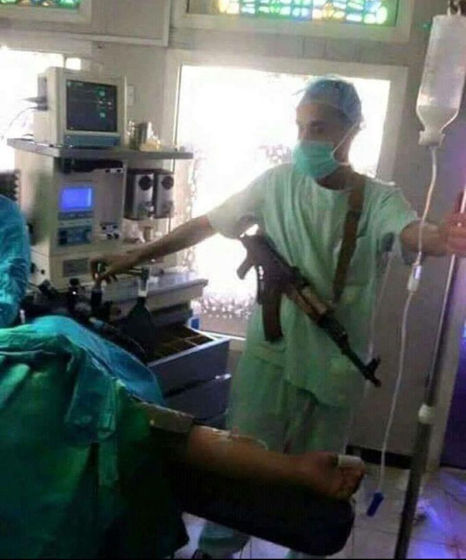 Is that a logical 😂 but I’ve one question had he sterilized the rifle ??😂
