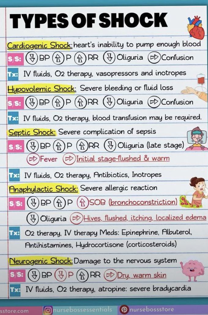 Types of Shock 😲 🫨 🫢