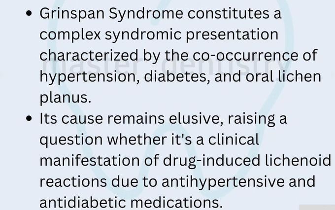 Grinspan Syndrome