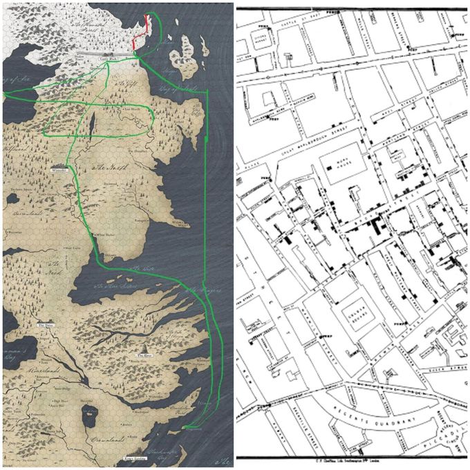 What do these maps have in common? ( For GOT fans!)