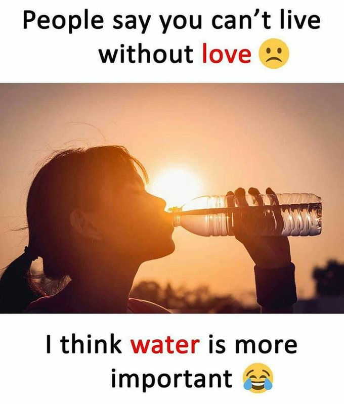 Water n oxygen is more important😂😂😂