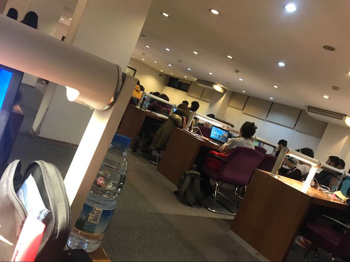 At library