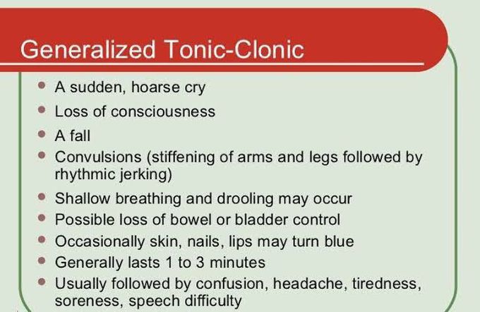 Generalized Tonic-Clonic Seizure