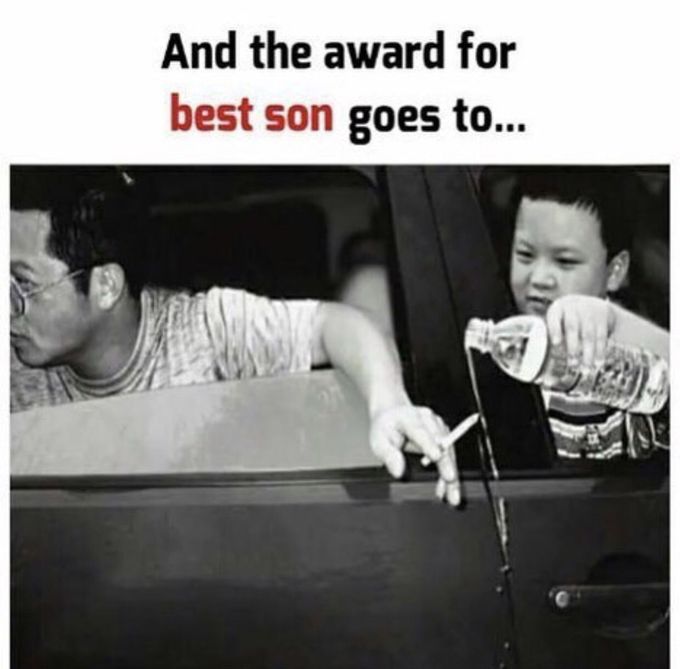 Smart & sensible kid try to saving his dad’s life 👏👏