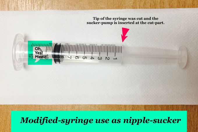 Nipple-sucker (Creative Nurse made it!)