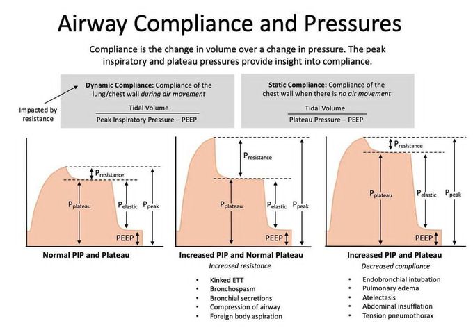 Airway Compliance and Pressures