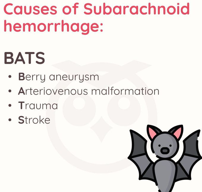 Causes of Subarachnoid Hemorrhage Mnemonic