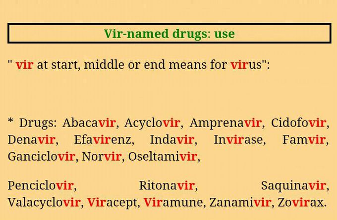 Vir-named drug