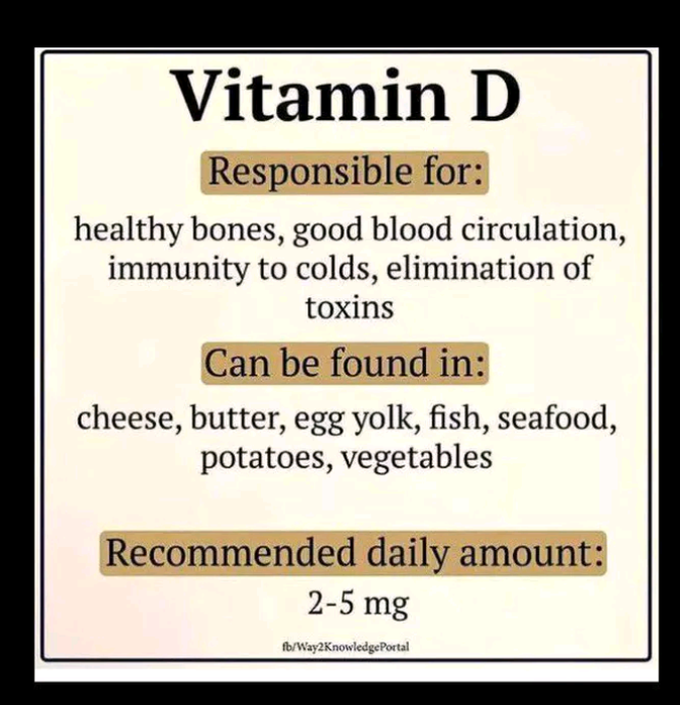 Benefit of vitamin D