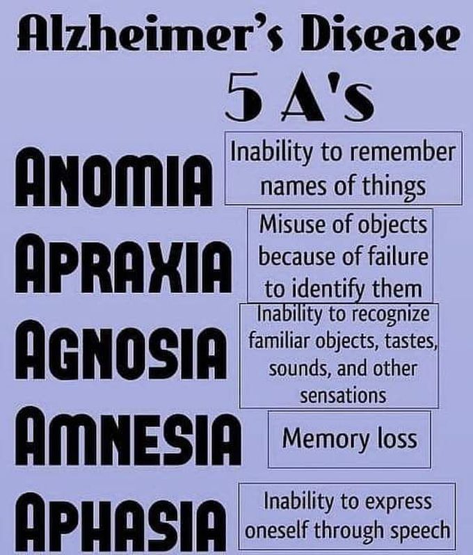 Alzhemier, the 5 A's