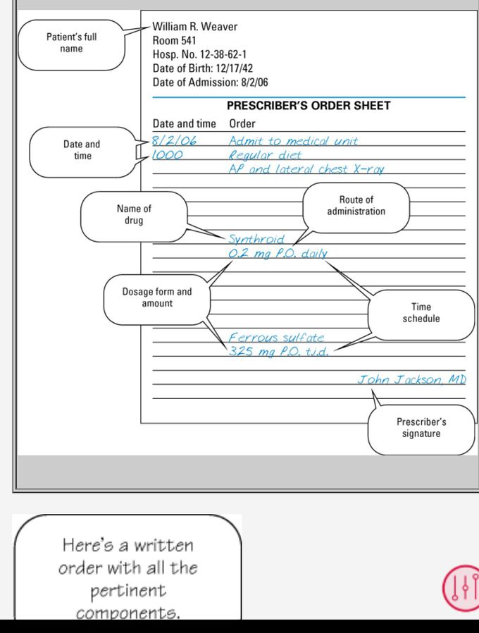 Written order
