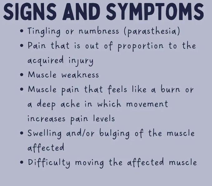 Compartment Syndrome -Signs and Symptoms