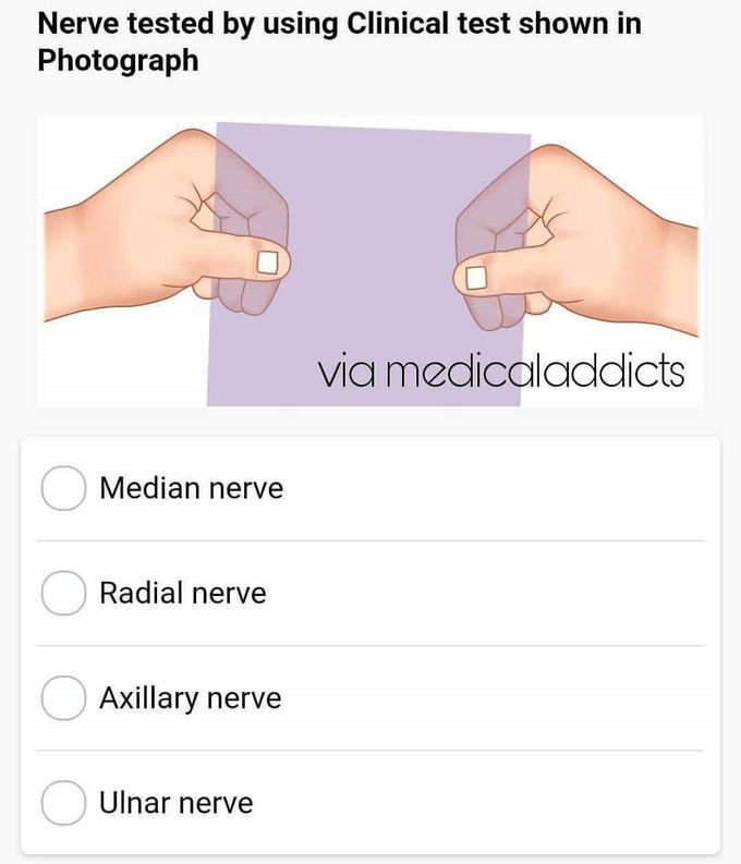 Which nerve were being tested?
