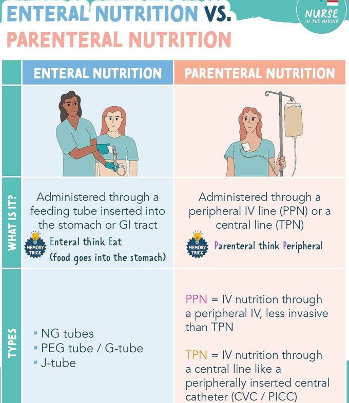 Enteral Vs Parenteral Nutrition