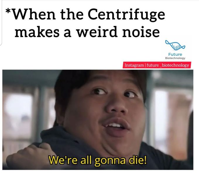 When the centrifuge makes a weird noise