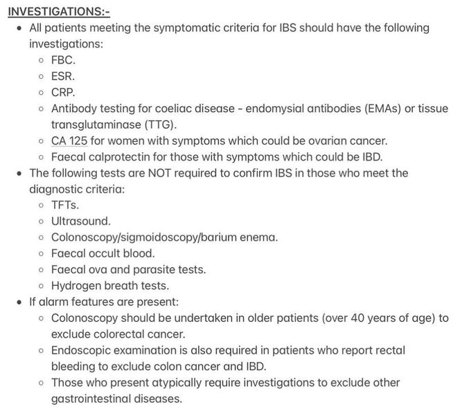 Irritable Bowel Syndrome V