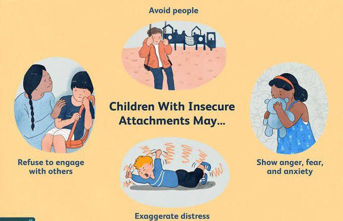Children with insecure attachments may show these behaviours