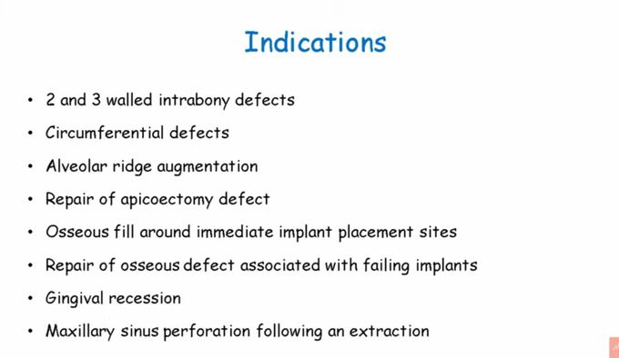 GTR - INDICATIONS