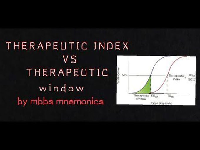 Therapeutic window and therapeutic index