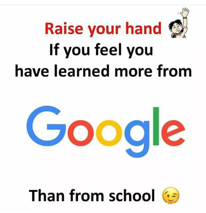 Any one of u learned from google