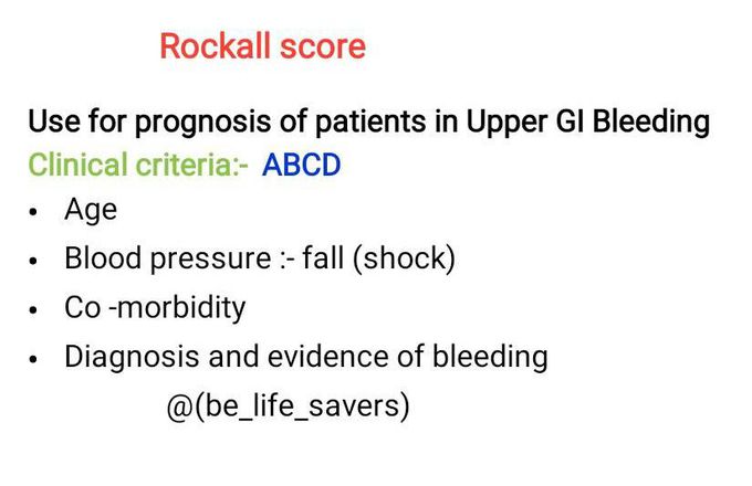 Rockall score