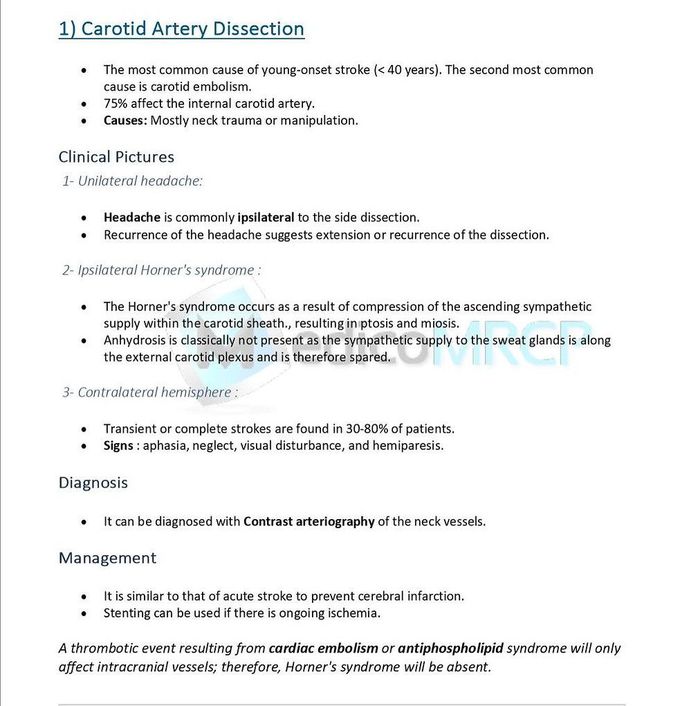 Carotid Artery Dissection