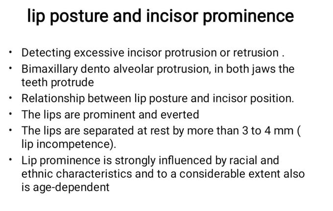 Incisor Prominence